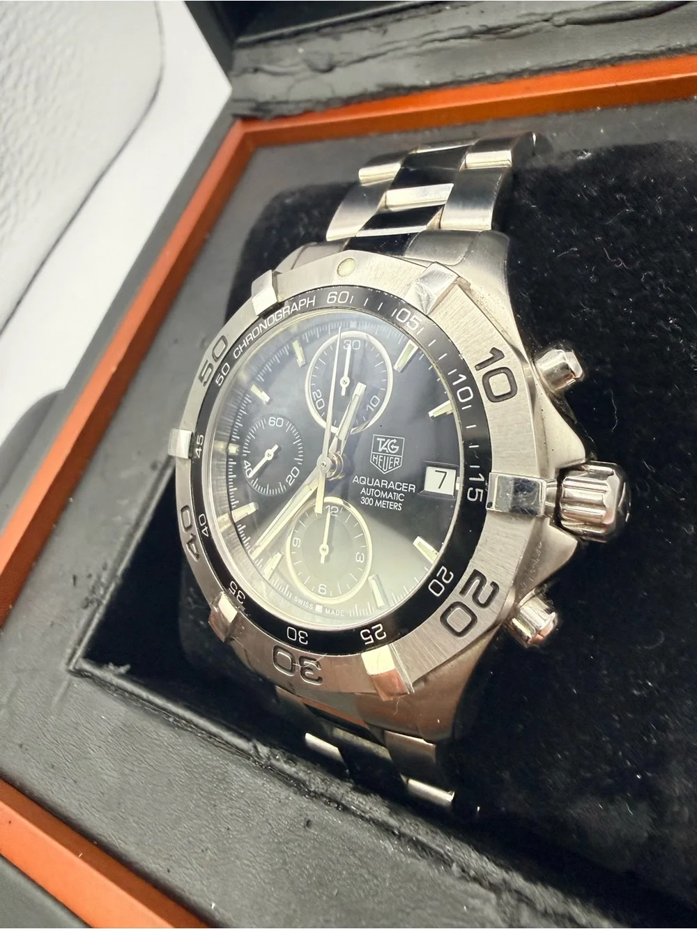 Tag Heuer Aquaracer CAF2110 Calibre 16 Chronograph Box & Booklets Unpolished